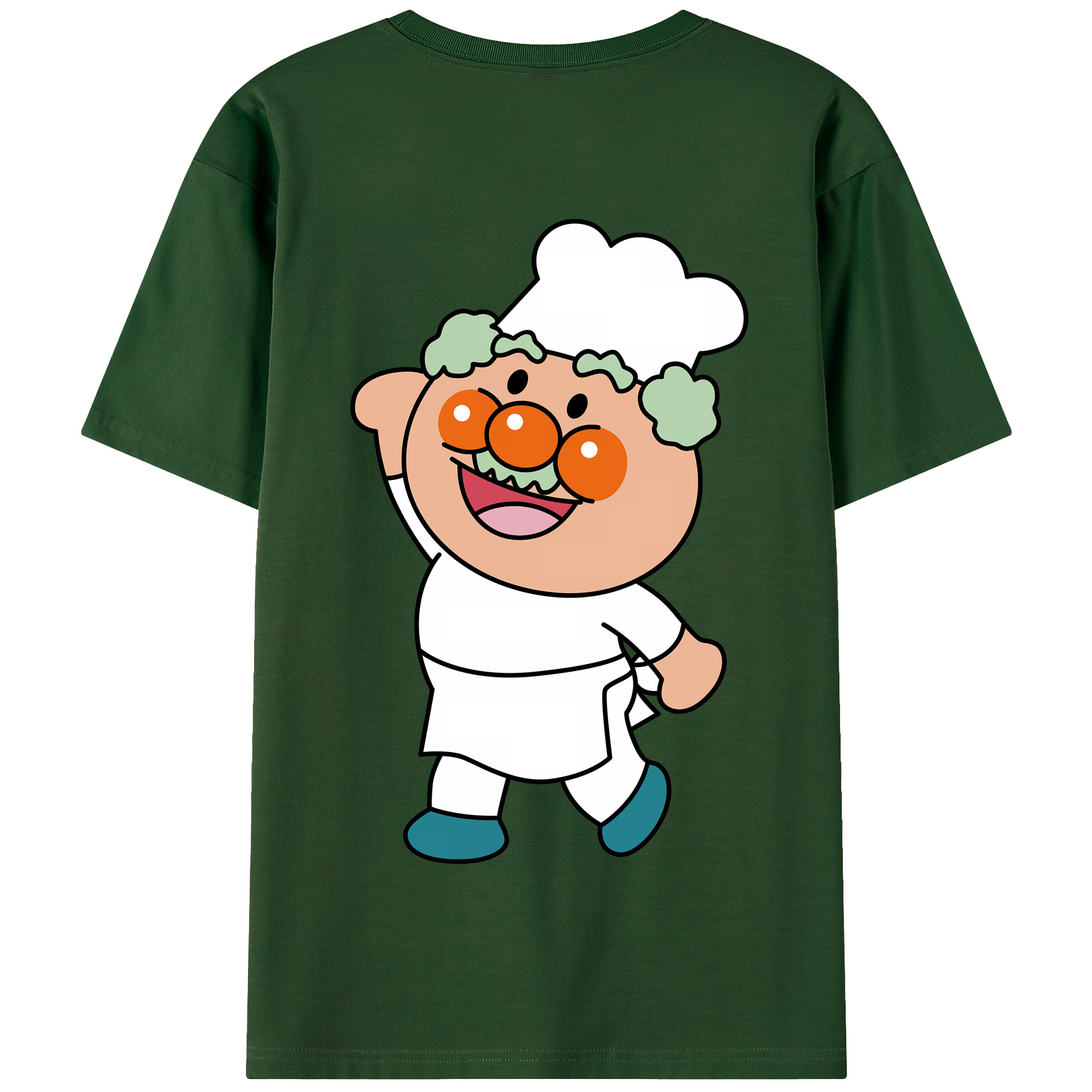 （画像用） アンパンマン Anpanman 綿100％半袖Tシャツ（背面プリント）